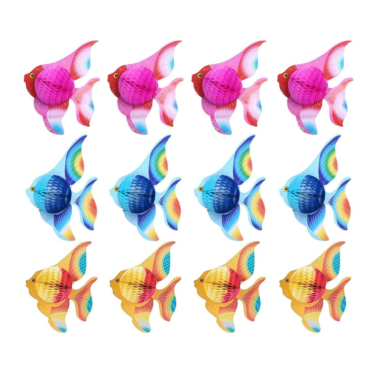 Hanging Tissue Fish Decorations Party Decor, Hanging Decor, in The