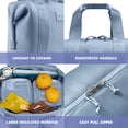 thumbnail image 2 of Fit & Fresh 4511CX3768 Remi Women's Lunch Bag, Self Insulating Neoprene Material Lunch Box With Containers & Ice Pack, Slate, 2 of 8