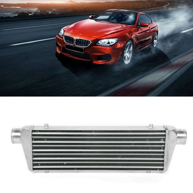 Intercooler Universal, Intercooler de Montaje Delantero Intercooler de Montaje Delantero Universal, Motor de Radiador de Entrada de 2.5 Pulgadas para Automóvil para Automóril