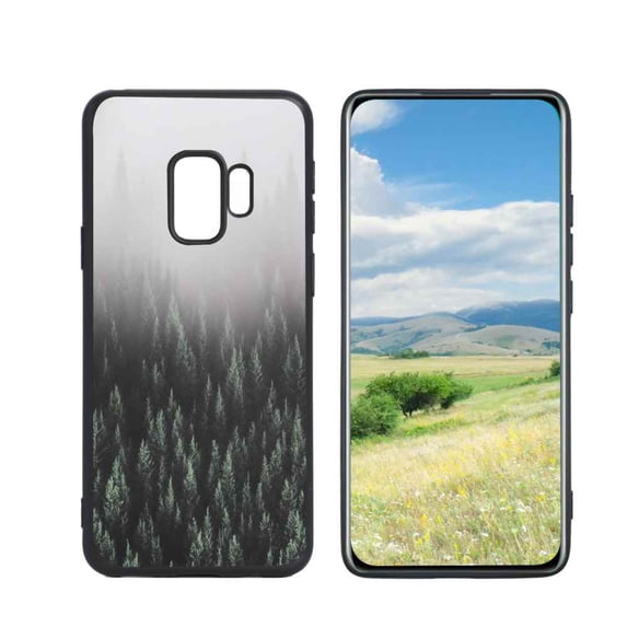 Foggy-Forest-129 Phone Case, Degined for Samsung Galaxy S9 Case Men Women, Flexible Silicone Shockproof Case for Samsung Galaxy S9