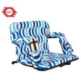 thumbnail image 4 of PRINIC Wave Design Foldable Stadium Seat for Bleachers with Back Support and Cushion, Sport Chair Reclines, Extra Wide, Perfect for Bleachers Lawns and Backyards Easy to Carry( 2 Pcs Per Set), 4 of 5