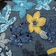 thumbnail image 4 of YIFEI Linen Sequin Embroidered Floral Bag with Linen-Woven Chain Strap, 4 of 5