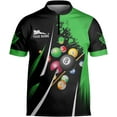 thumbnail image 5 of Personalized Billiard Bowling Jersey 3D Billiard Shirt Custom Billiard Flag Shirt Men's Pool Billiards Shirt 8 Ball Men Women (Teal, 5XL), 5 of 9