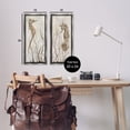 thumbnail image 3 of Stupell Industries Enchanted Sea Horse & Ocean Algae Animals & Insects Painting Gray Floater Framed Canvas Art Print Wall Art, 11 x 25, Set of 2, 3 of 9