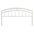 thumbnail image 3 of Hillsdale Furniture Jolie Arched Scroll Metal King Headboard in Textured White with Black Metal Bed Frame, 3 of 12