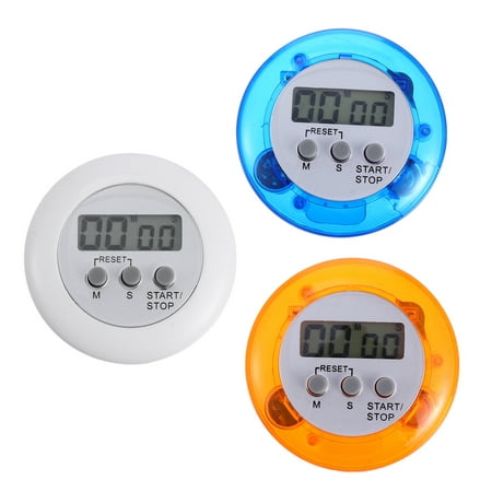 

3Pcs Pocket Size Digital Timer for Kitchen Cooking Baking Sports Games Office