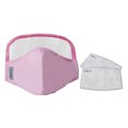 thumbnail image 2 of Mascarilla bucal lavable rosa 2pc Mascarilla protectora facial de algodón con ojos claros Sunnimix Mascarillas de algodón para mujeres, 2 of 8