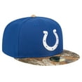 thumbnail image 3 of Men's New Era Royal Indianapolis Colts Active Two-Tone Camo 59FIFTY Fitted Hat, 3 of 6