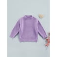 thumbnail image 2 of Kiapeise Toddler Baby Girl Boy Oversized Chunky Sweater Crewneck Sweatshirt Infant Fall Winter Warm Knit Tops Clothes, 2 of 9