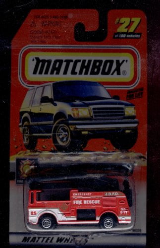 Matchbox Black Boom Fire Truck H2O 1:64 Scale Diecast Toy Car Mattel 