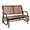 Brown, variant on PetFurnishn Swing Glider Chair 48 Inch with Spacious Space, 2 People Swing Lounge Glider Chair Patio Bench Outdoor & Indoor for Patio, Backyard, Poolside, Lawn Steel Rocking Garden Loveseat (Gray)