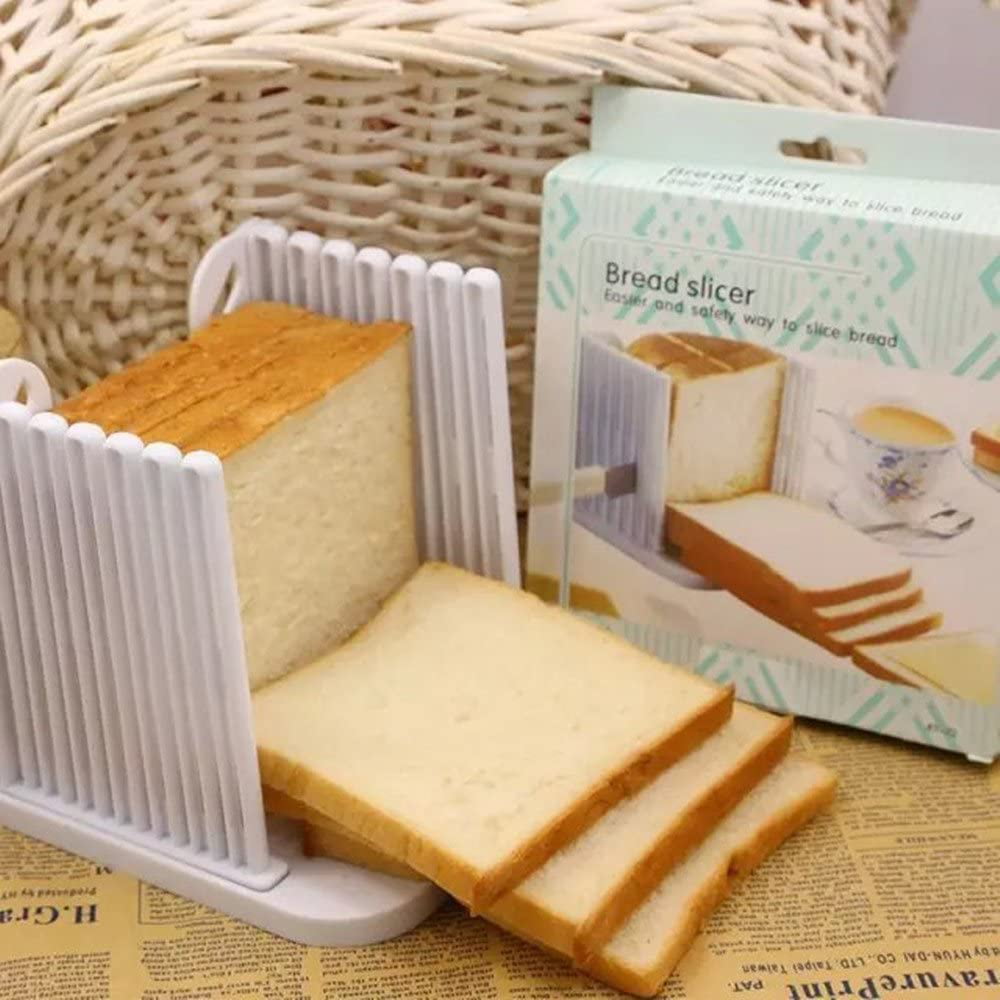 Bread Slicer Guide,Sandwich Maker Toast Slicing Machine Folding and Adjustable Handed Bread Slicer Table Bread//Roast//Loaf Slicer Cutter Bread Slicer Toast Slicer A