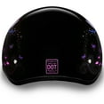 thumbnail image 5 of Daytona Helmets Half Helmet Skull Cap, Medium, Glossy Black, Dragonfly, 5 of 9