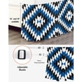 thumbnail image 3 of Aztec Southwest Bed Skirt King Size 16 Inch Drop, Vintage Abstract Blue Black Geometric Rustic Wrap Around Dust Ruffle Bedskirts, Wrinkle & Fade Resistant Easy Fit Bedskirt with Adjustable Elastic, 3 of 8