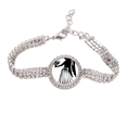 thumbnail image 1 of Constellation Virgo Zodiac Sign Tennis Chain Anklet Bracelet Diamond Jewelry, 1 of 3