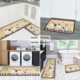 Chef Kitchen Rugs Set 2 Pieces Non Skid Kitchen Floor Rug and Mat