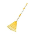 thumbnail image 3 of oshhni Leaf Rake Steel 14 Tines Heavy Duty Kids Rake for Shrub Children Flower Beds yellow, 3 of 9