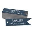 thumbnail image 1 of Inkdotpot Pack Of 100 Thank You From The New Wedding Favor Paper Tags Craft Real Silver Foil Hang Tags, 1 of 6