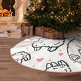 thumbnail image 5 of Sikiie Alpacas and Hearts Nativity Christmas Tree Skirt, Jesus Christian Winter Holiday Tree Mat Decoration(30-48IN)30", 5 of 6