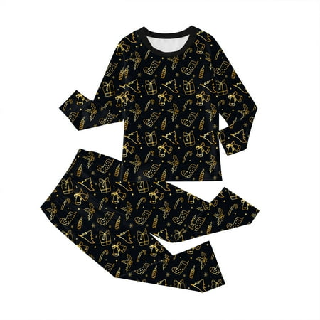 

Tosmy Kids Christmas Pajamas Cotton Long Sleeve Matching Holiday Set Toddler Boys Girls Outfits Kids Xmas Jammies Cute Clothes