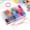 Colorful, variant on Rubber Bands for Hair, Funtopia 2500 Pcs Hair Ties for Girls Women, Toddlers Elastic Hair Bands, Mini Ponytail Holders for Kid, Small Hair Elastics with Case, Hair Accessories, Black, Clear, Brown