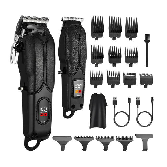 Máquina Para Cortar Pelo Lab.G Cortadora De Cabello Con Pantalla Negro
