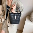 thumbnail image 4 of Bolso Hombro Lujo Cruzado Tipo Cubo para Mujer Cuero PU, 4 of 9