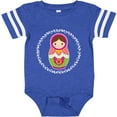 thumbnail image 3 of Inktastic Matryoshka Russian Cute Pink Nesting Doll Girls Baby Bodysuit, 3 of 5
