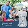 Crystal Clear Plastic Ice Bags 8 lb with Drawstring Closure Heavy