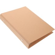 MOVTOTOP Diyeah Kraft Paper Binder Shell - A5 20 Ring Binder Cover Refillable Notebook Shell Loose Leaf Organizer Binder Cover With Magnetic Buckle Closure