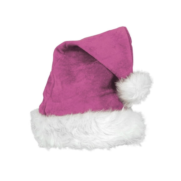 Santa's Deluxe Pink Velvet Hat