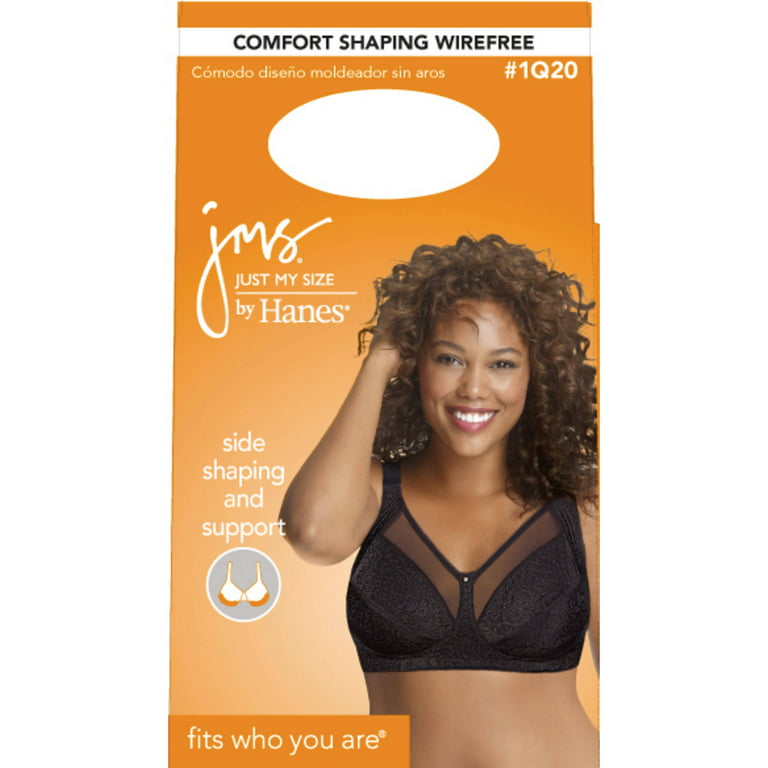 Womens Plus Size comfort shaping jacquard wire free bra, style 1q20 