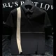 thumbnail image 4 of Camisetas de hombre con cuello empalmado y ropa de calle, polo sin logotipo, camiseta blanca para hombre, ropa de poliéster y algodón de alta calidad, suave, 4 of 5