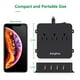 thumbnail image 5 of Power Strip para montaje en pared con 4 puertos USB y 3 enchufes, 5 of 7