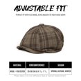 thumbnail image 3 of Minzimin Men's 8 Piece Newsboy Flat Cap Cotton Newsboy Gatsby Ivy Cap Cabbie Driving Hat Octagonal Golf Beret Hat, 3 of 8