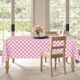 thumbnail image 5 of Sm:)e Plastic Table Cloth Disposable 6 Pack, 54 x 108 Inch, Pink White Checked, for Party Picnic Wedding, 5 of 5
