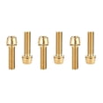 thumbnail image 1 of Accesorios para bicicletas Tornillo de vástago de manillar de bicicleta ENLEE pernos de palanca de freno ligeros (oro M5) Hugtrwg Para estrenar, 1 of 4