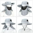 thumbnail image 3 of BadPiggies Wide Brim Sun Hat 3-in-1 UV Protection Fishing Cap with Removable Face & Neck Flaps (3-Color), 3 of 9