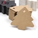 thumbnail image 2 of 50 etiquetas de papel con forma de árbol, etiquetas de papel Kraft para tarjetas, etiquetas de papel para manualidades, regalos de fiesta de Navidad o boda, etiquetas colgantes en blanco, 2 of 5
