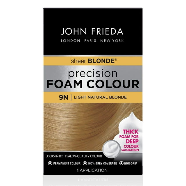 Tinte de pelo John Frieda Precision Foam Light Natural Blonde 9N