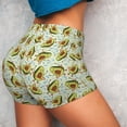 thumbnail image 4 of Fotbe Avocado Doing Sport Seamless Shorts, Womens Workout Shorts High Waist Stretch Booty Short for Gym/Yoga/Running/Biking-XX-Large, 4 of 9