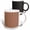 Multicolor, variant on 3drose, Thick Peach Stripes Modern Art, 15oz Mug