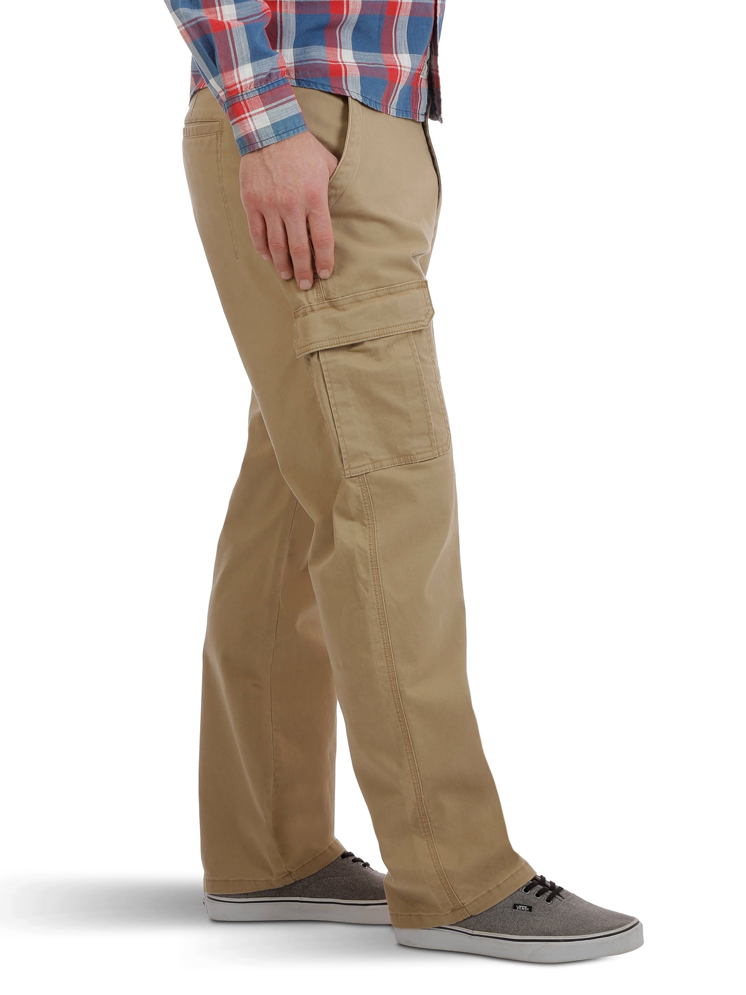 Wrangler Men's and Big Men's Relaxed Fit Cargo Pants With Stretch