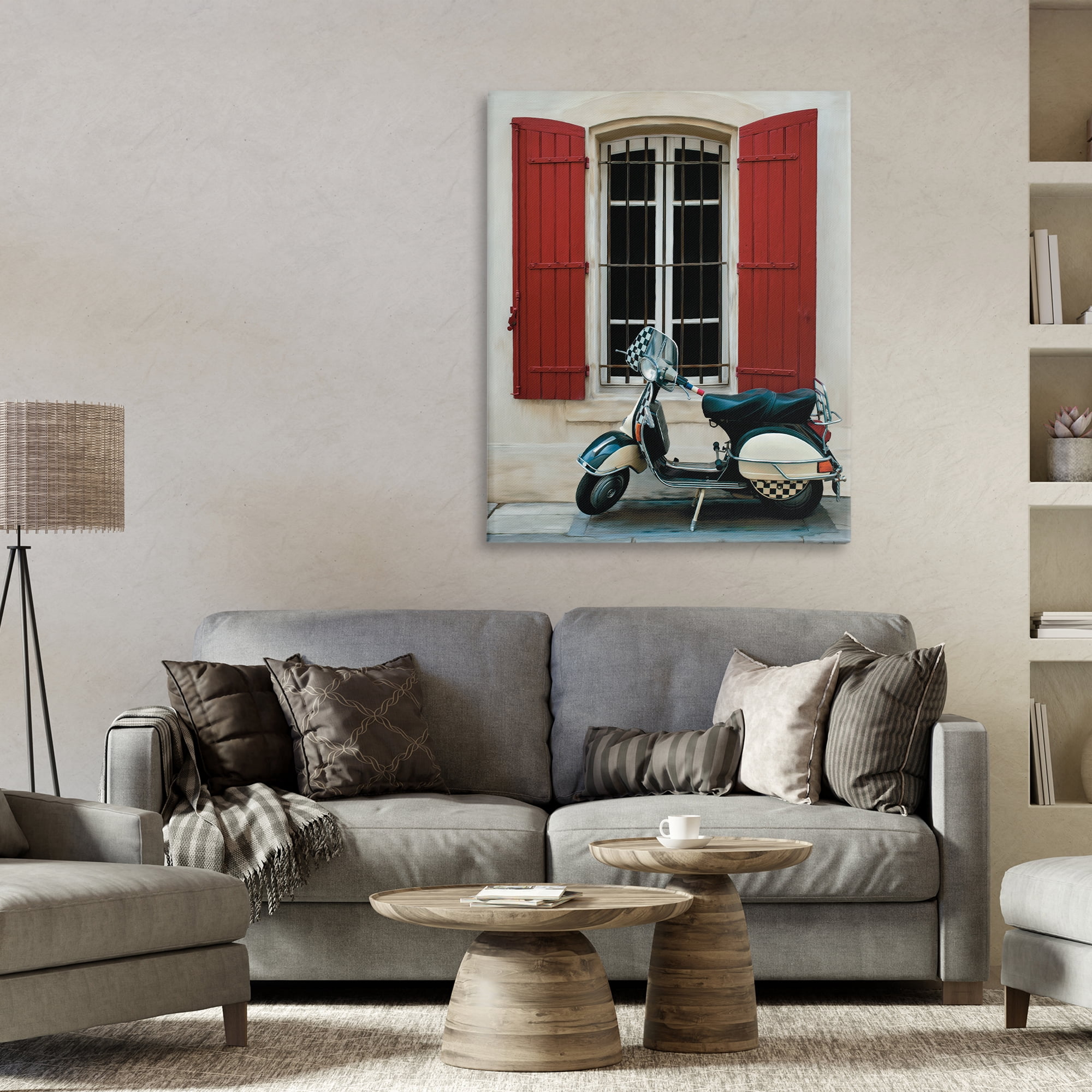 Stupell Industries Two Wheel Dream Canvas Wall Art, design by Renel Peters
