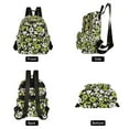 thumbnail image 4 of FORMRS Mini Backpack Purse for Women Travel Daypack Casual Shoulder Bag, Green Flower Pattern, 4 of 7