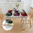 thumbnail image 2 of Awypu Ink Painting Fresh Color Fruit Pineapples Square Table Cover with Elastic Edge 100% Polyester Fiber 46*46, 2 of 8