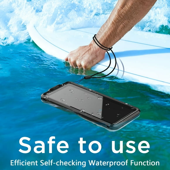 AICase Waterproof Phone Case, Universal Self-Check Function Underwater Pouch Dry Bag Beach Travel Essentials Tech Gadgets Gifts For IPhone 15 14 13 11 12/Samsung S24 S23 S22 S21 S20/ Note 20 10 5G/LG/