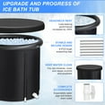 thumbnail image 4 of Zimtown 85 Gallon Ice Bath Tub Cold Plunge Tub for Athletes Inflatable Recovery Bathtub with Cover,Travel Bag, Headrest Pillow, Pump, 4 of 7