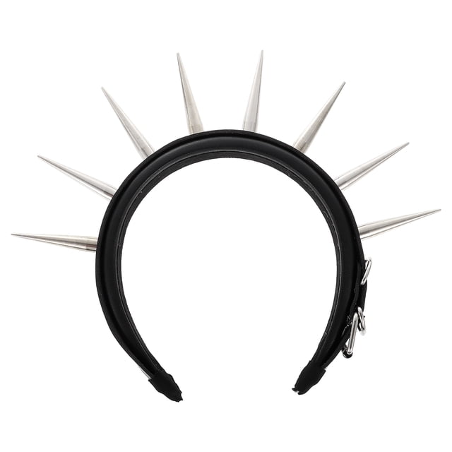 FELTECHELECTR Diadema para cosplay, diadema para fiesta, diadema con remaches, tocado para fiesta de festival