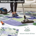 thumbnail image 5 of Spring Floral Checkered Outdoor Rug for Patio/Deck/Porch, Non-Slip Large Area Rug 6 x 9 Ft, Sage Green Purple Buffalo Plaid Indoor Outdoor Rugs Washable Area Rugs, Camping Rug Carpet Runner, 5 of 8